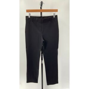 Quince Womens Ultra-Stretch Ponte Straight Leg Pants - 32" Black M